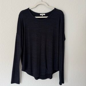 rag & bone Navy Long Sleeve Lightweight Crewneck Top size M